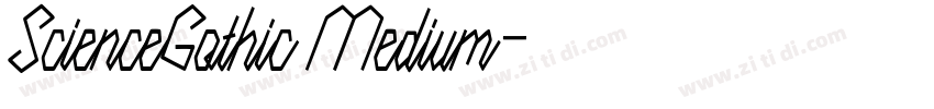 ScienceGothic Medium字体转换